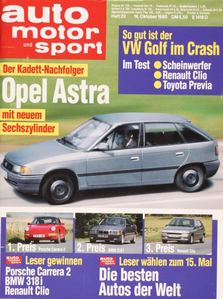 Auto Motor Sport, 19.10.1990 bis 01.11.1990